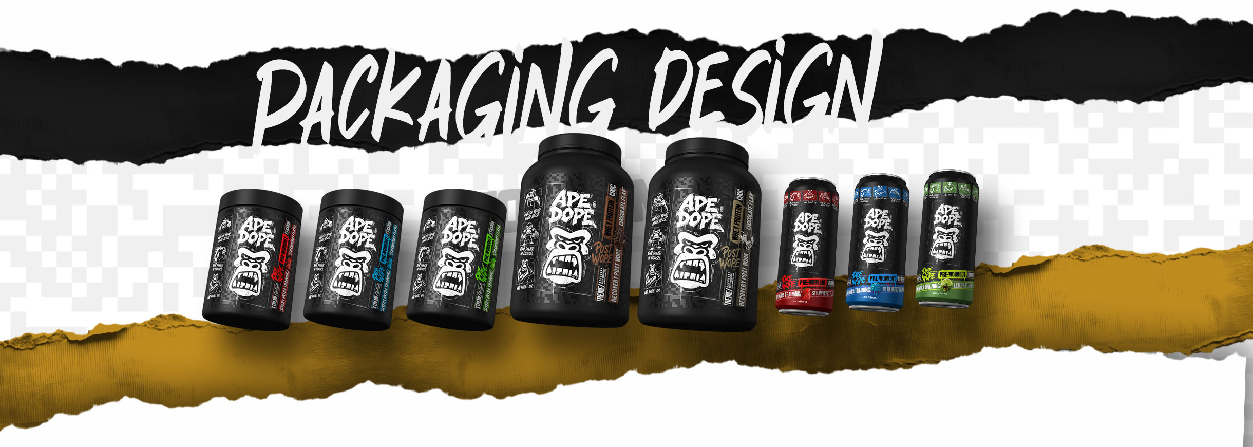 supplement label design